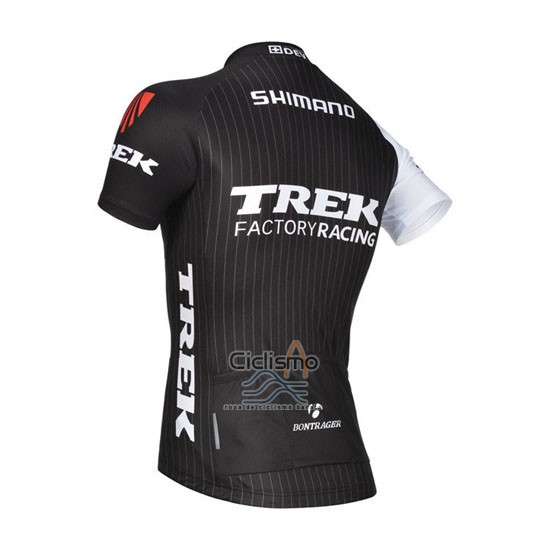 Trek Factory Racing Ropa Ciclismo Culotte Corto 2014 Mangas Cortas Negro y Blanco